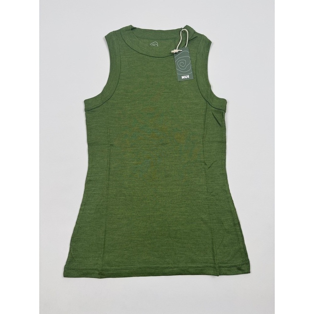 Nui Organics Women's Merino Silk Tank Dill Adult Medium